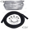 C13-8544 - EMPI - (ACC-C10-5376) - COMPLETE UNIVERSAL ALUMINUM OIL BREATHER BOX KIT COMPLETE WITH HARDWARE AND HOSE - EASY FIREWALL MOUNT - ALL ENGINES - SOLD KIT