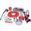 C13-8653 - EMPI -SUPER CHROME & COLOR DELUXE ENG DRESS-UP KIT- RED - OVER 15 PIECES -BUG ENGINES