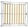 ACC-C10-3891 - 15-2012 - SILVER POWDER COATED ROOF RACK WITH WOOD SLATS - KNOCK DOWN DESIGN - BEETLE 46-77 - SOLD EACH