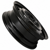 ACC-C10-6622-MB - STOCK 4X130MM 4 BOLT STEEL WHEEL - SEMI-GLOSS BLACK - 15X4-1/2 INCH (4-1/2 INCH BACK SPACING) - BEETLE 68-79 - GHIA 67-74 - TYPE-3 66-73 - SOLD EACH