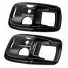 C16-111-239B-BK - 111-837-239-B 111837239B - FROM GERMANY - PAIR OF TRIM COVER PLATES - BLACK PLASTIC - INSIDE DOOR RELEASE LEVER - STANDARD BEETLE 67-77 - GHIA 65-70 - BUS 74-79 - TYPE-3 62-73 - SOLD PAIR