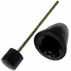C16-131-543-BK - 113-955-541-BBK - 113955541BBK - BLACK WIPER/WINDOW WASHER KNOB - BEETLE 62-66 - GHIA 62-66 - TYPE-3 65-66 - SOLD EACH