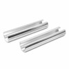 C16-151-305D - 151-853-305-D - 151853305D - FRONT WINDSHIELD BRIGHT METAL MOLDING WITH CLIPS - BEETLE CONVERTIBLE 73-79 - SOLD EACH