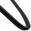 C24-111-845-321-B - 111845321B - OE GENUINE GERMAN - LEFT QUARTER WINDOW SEAL - BEETLE  SEDAN 65-77 WITHOUT GROOVE - MOLDED CORNERS - SOLD EACH