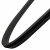 C24-111-845-322-B - 111845322B - OE GENUINE GERMAN - RIGHT QUARTER WINDOW SEAL - BEETLE  SEDAN 65-77 WITHOUT GROOVE - MOLDED CORNERS - SOLD EACH