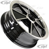 ACC-C10-6629 - BRM REPLICA BLACK 4 SPOKE WHEEL -  15 IN. x 5 IN. WIDE (4x130MM BOLT PATTERN) CENTER CAP AND MOUNTING HARDWARE IS SOLD SEPARATELY - (A20)