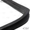 C24-113-845-322-F - RIGHT QUARTER WINDOW SEAL - BEETLE  SEDAN 72-77 WITH GROOVE FOR PLASTIC MOLDING - GERMAN MADE - MOLDED CORNERS - SOLD EACH