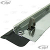 C24-113-853-321-CGR - (113853321C) GERMAN MADE WITH NEW TOOLING - OUTSIDE DOOR SCRAPER WITH ALUMINUM MOLDING TRIM - LEFT - BEETLE 52-64 - SOLD EACH