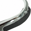 C24-113-853-321-CGR - 113853321C - GERMAN MADE WITH NEW TOOLING - OUTSIDE DOOR SCRAPER WITH ALUMINUM MOLDING TRIM - LEFT - BEETLE 52-64 - SOLD EACH