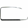 C24-113-853-321-D - 113853321D - NEW TOOLING GERMAN MADE - OUTSIDE DOOR SCRAPER WITH ALUMINUM MOLDING/TRIM - LEFT - BEETLE 65-77 - SOLD EACH