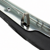 C24-113-853-321-DGR - 113853321D - GERMAN - OUTSIDE DOOR SCRAPER WITH ALUMINUM MOLDING/TRIM - LEFT - BEETLE 65-77 - SOLD EACH