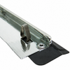 C24-113-853-322-CGR - 113853321C - GERMAN MADE WITH NEW TOOLING - OUTSIDE DOOR SCRAPER WITH ALUMINUM MOLDING TRIM - RIGHT - BEETLE 52-64 - SOLD EACH