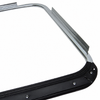 C24-113-853-322-CGR - 113853321C - GERMAN MADE WITH NEW TOOLING - OUTSIDE DOOR SCRAPER WITH ALUMINUM MOLDING TRIM - RIGHT - BEETLE 52-64 - SOLD EACH