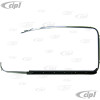 C24-113-853-322-D - 113853322D - NEW TOOLING GERMAN MADE - OUTSIDE DOOR SCRAPER WITH ALUMINUM MOLDING/TRIM - RIGHT - BEETLE 65-77 - SOLD EACH