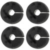 C24-211-611-751-SET - 211611751 - SET OF 4 RUBBER GROMMETS - SEAL FOR BRAKE LINE THRU CHASSIS - BEETLE 52-79 GHIA 56-74 - BUS 50-79 - TYPE-3 61-74 THING 73-74 - SOLD 4 PIECE SET