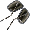 C24-211-857-513-BSPR - TOP QUALITY REPRODUCTION - STAINLESS STEEL OUTSIDE MIRRORS - ELEPHANT EAR STYLE - BUS 55-67 - SOLD PAIR