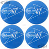 ACC-C10-9724 - BLUE GTV STYLE CENTER CAP DECALS - 52MM DIAMETER - SET OF 4