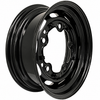 ACC-C10-6621-MB - STOCK 5X205MM 5 BOLT STEEL WHEEL - SEMI-GLOSS BLACK - 15X5-1/2 (3-3/4 INCH BACK SPACING) - BEETLE/GHIA/TYPE-3 (1 INCH WIDER THEN STOCK CHECK CLEARANCE BEFORE ORDERING) - SOLD EACH - *PREORDER*