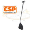 C31-711-121-6165L - CSP MADE IN GERMANY - T-HANDLE SHORT THROUGH SHIFTER WITH CURVED SOLID STAINLESS STEEL SHAFT - BUS 61-65 - SOLD EACH