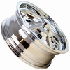 C32-5515SAS520514C - CIP EXCLUSIVE! - SUPER SLOT WHEEL W/CENTER CAP AND VALVE STEM - FULLY CHROMED FINISH - 15 INCH X 5.5 INCH WIDE - (BACKSPACING 3.89INCH ET+14) 5 BOLT X 205MM - BALL SEAT HARDWARE SOLD SEP. - SOLD EACH