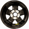 C32-6015FOO513035BHP - 9727 - 911 STYLE 5 SPOKE ALUMINUM WHEEL - BLACK WITH POLISHED SPOKES - 6 INCH WIDE X 15 INCH DIA. - 5X130MM BOLT PATTERN (ET-35 - 4.75 INCH BACKSPACE) - CENTER CAP AND HARDWARE SOLD SEPARATELY - SOLD EACH