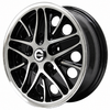 C32-COS-5515-1B - COSMIC ROAD WHEEL - BLACK - 15 INCH X 5.5 INCH WIDE - 5 BOLT X 112MM BUS/VANAGON PATTERN - BUS 71-79 - VANAGON 80-92 - HARDWARE SOLD SEP. - SOLD EACH