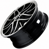C32-COS-5515-1B - COSMIC ROAD WHEEL - BLACK - 15 INCH X 5.5 INCH WIDE - 5 BOLT X 112MM BUS/VANAGON PATTERN - BUS 71-79 - VANAGON 80-92 - HARDWARE SOLD SEP. - SOLD EACH