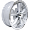 C32-E251S - 5 SPOKE ALUMINUM WHEEL - SILVER - 5.5 INCH WIDE X 15 INCH DIA. - 5X112MM BUS 71-79 BOLT PATTERN WITH CENTER CAP - USES 60% ACORN HARDWARE - HARDWARE SOLD SEPARATELY - SOLD EACH