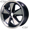 C32-FU171B - 911 STYLE 5 SPOKE ALUMINUM WHEEL - BLACK AND MACHINED/POLISHED SPOKES - 7 INCH WIDE X 17 INCH DIA.(5.5 IN. BACKSPACE/ET40) - 5X112MM BOLT PATTERN - CENTER CAP AND HARDWARE SOLD SEPARATELY - SOLD EACH