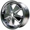 C32-FU172P - 911 STYLE 5 SPOKE ALUMINUM WHEEL - FULLY POLISHED - 7 INCH WIDE X 17 INCH DIA.(5.5 IN. BACKSPACE/ET40) - 5X130MM BOLT PATTERN - CENTER CAP AND HARDWARE SOLD SEPARATELY - SOLD EACH