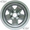 C32-FU551B - 911 STYLE 5 SPOKE ALUMINUM WHEEL - BLACK WITH POLISHED SPOKES - 5.5 INCH WIDE X 15 INCH DIA. - 5X112MM BOLT PATTERN (3-3/4 INCH BACKSPACE) - CENTER CAP AND HARDWARE SOLD SEPARATELY - SOLD EACH