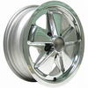 C32-FU551P - 911 STYLE 5 SPOKE ALUMINUM WHEEL - FULLY POLISHED - 5.5 INCH WIDE X 15 INCH DIA. - 5X112MM BOLT PATTERN (3-3/4 INCH BACKSPACE) - CENTER CAP AND HARDWARE SOLD SEPARATELY - SOLD EACH