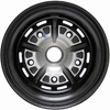 C32-SPR52-B - 00-9689-0 - 5 BOLT X 205MM SPRINT STAR ALUMINUM WHEEL - BLACK WITH POLISHED SPOKES - 5 INCH WIDE X 15 INCH DIA. (3-1/2 INCH BACKSPACE) - CENTER CAP AND ACORN MOUNTING HARDWARE SOLD SEP. - SOLD EACH