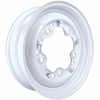 ACC-C10-6620-SMWH - STOCK SMOOTHIE 5X205MM 5 BOLT STEEL WHEEL - PAINTED WHITE - 15X4-1/2 (3-3/4 INCH BACK SPACING) HUBCAP SOLD SEPARATELY - BEETLE 52-67 GHIA 56-65 T-3 62-65 BUS 52-73 - SOLD EACH