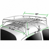 ACC-C10-3891-SS - SIMILAR TO 15-2012 - STAINLESS STEEL ROOF RACK WITH WOOD SLATS - BEETLE 46-77 - SOLD EACH