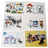 ACC-C10-9800 - GENUINE VW OFFICIAL VINTAGE POST CARD SET - 6 PIECES - (VERY COLLECTIBLE)