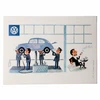 ACC-C10-9800 - GENUINE VW OFFICIAL VINTAGE POST CARD SET - 6 PIECES - (VERY COLLECTIBLE)