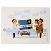 ACC-C10-9800 - GENUINE VW OFFICIAL VINTAGE POST CARD SET - 6 PIECES - (VERY COLLECTIBLE)