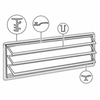 C33-S21210 - 231069413 - 231-069-413 - GERMAN QUALITY FROM C&C U.K. - WESTFALIA LOUVERED WINDOW SEAL KIT IN BLACK - BUS 68-79 - SOLD KIT
