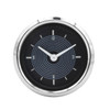 C34-EAC1-1052-91C - OE STYLE EARLY 12V CLOCK WITH BLACK FACE/CHROME BEZEL - 52MM OR 2-1/16 INCH DIAMETER - REF. EMPI 14-1114-0 - SOLD EACH