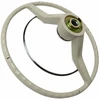C38-IN-213 - FLAT-4 - BEST QUALITY - 113-498-601 - 113498601 - BEST QUALITY - COMPLETE STEERING WHEEL KIT - SILVER BEIGE (LIGHT GREY) - INCLUDES CANCELLATION RING - BEETLE SEDAN 62-71- BEETLE CONV. 62-70 - GHIA 62-71 - TYPE-3 62-71 - SOLD EACH