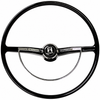 C38-IN-213A - FLAT-4 - BEST QUALITY - 113-498-601 - 113498601 - COMPLETE STEERING WHEEL KIT - CHARCOAL (BLACK) - INCLUDES CANCELLATION RING - BEETLE SEDAN 62-71- BEETLE CONV. 62-70 - GHIA 62-71 - TYPE-3 62-71 - SOLD EACH