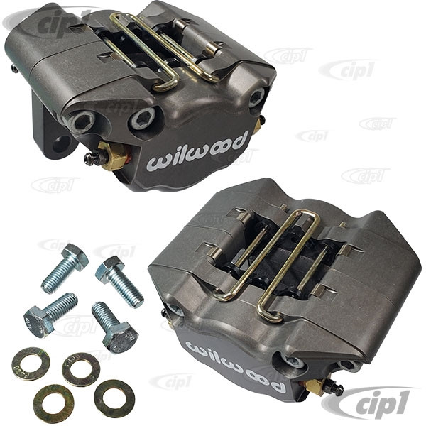 C13162526 EMPI/WILWOOD SILVER/GREY 2 PISTON CALIPER CONVERSION KIT WITH BRAKE PADS AND
