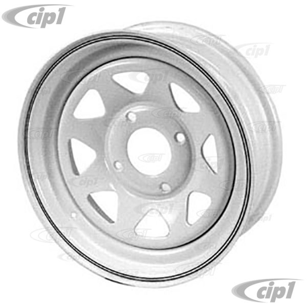ACC-C10-1004 - WHITE SPOKE STEEL BAJA WHEEL 15X7 - 4X130MM