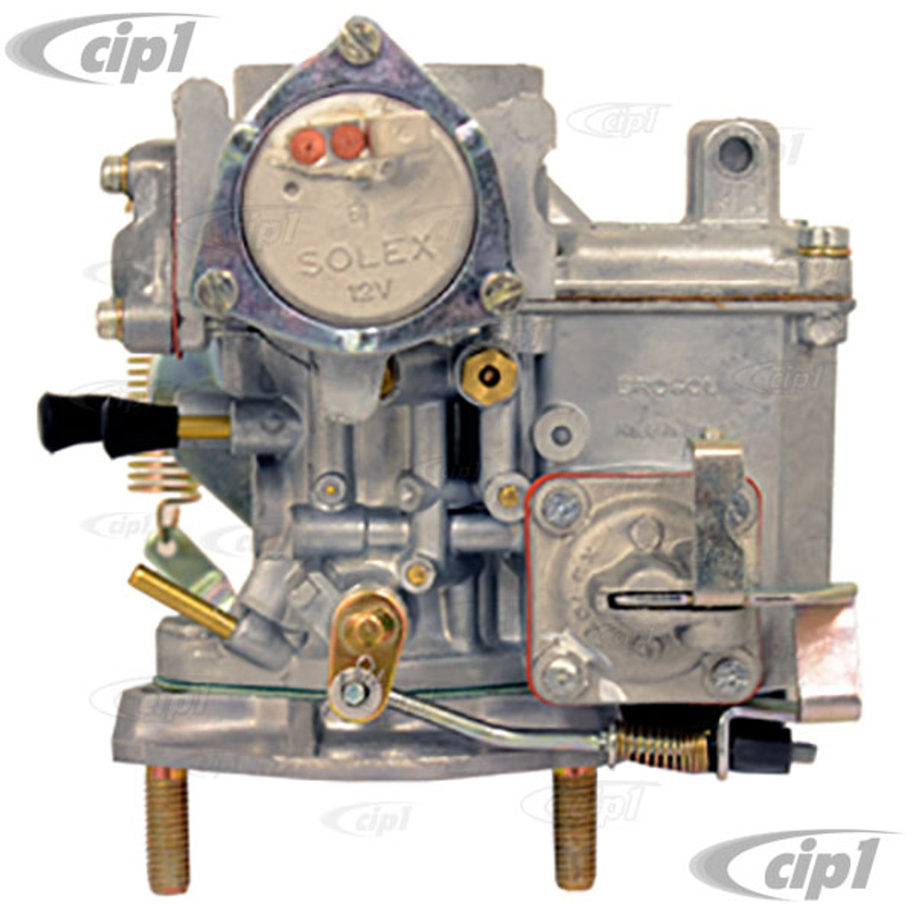 VWC-113-129-029-ADP - 113129029 - BROSOL/SOLEX - 30/31 PICT CARBURETOR WITH  IDLE CUT OFF VALVE & VOLUME CONTROL SCREW (WITH ADAPTER) - 12-VOLT - FITS