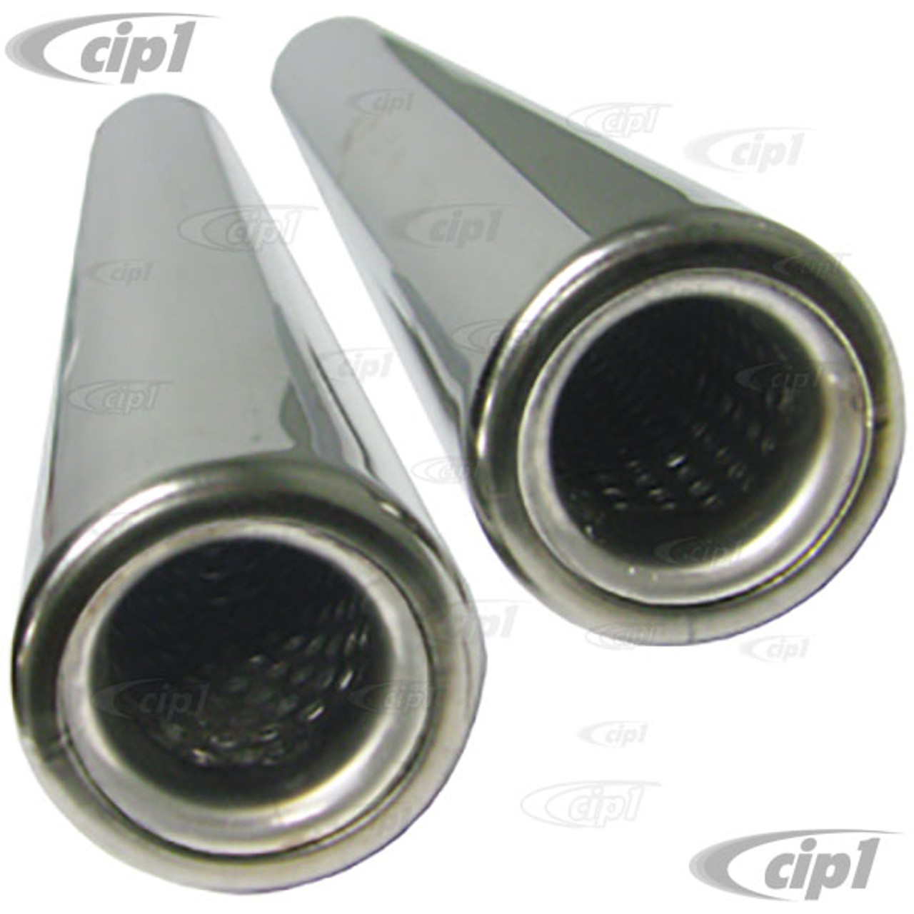 Exhaust panel tailpipe 100 mm N1-111 stainless steel beveled 55 mm  connection