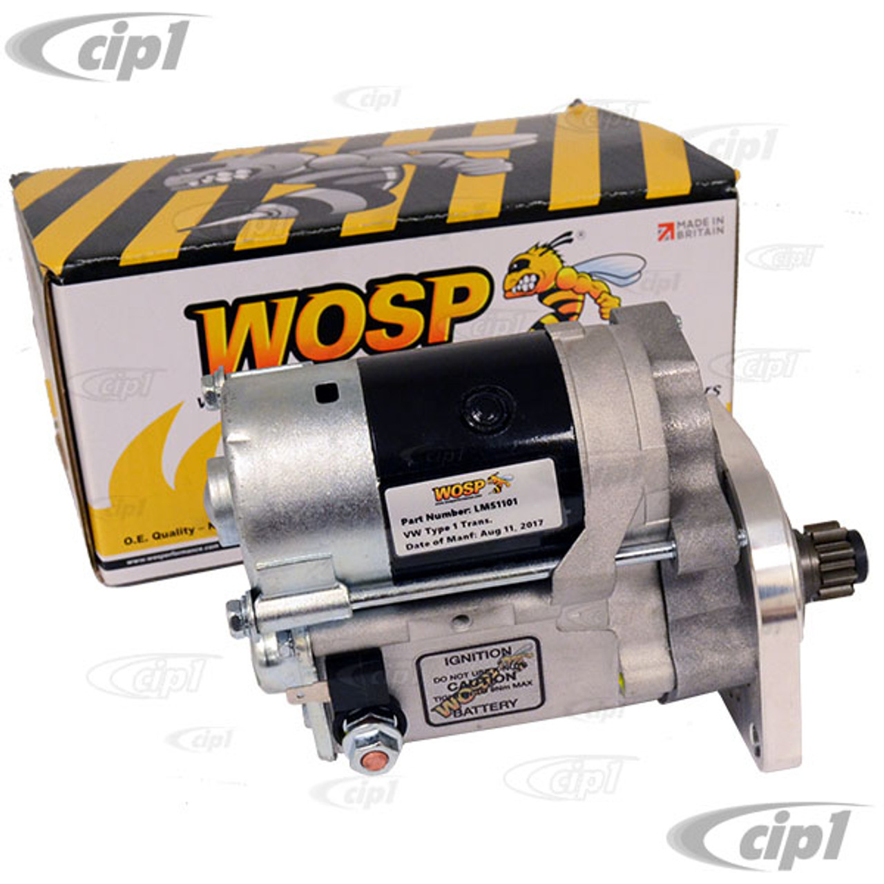 ACC-C10-5767-WOS - WOSP PERFORMANCE - HIGH TORQUE GEAR REDUCTION (1.3KW -  1.3HP) 12V STARTER - BEETLE 67-79 - GHIA 67-74 - BUS 67-75 - TYPE-3 67-74 - 