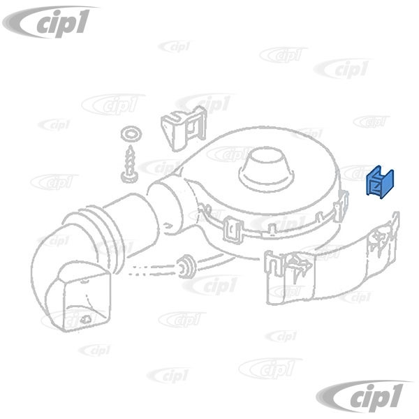 VWC-113-819-043 - 113819043 - GERMAN - RUBBER MOUNT FOR FRESH AIR