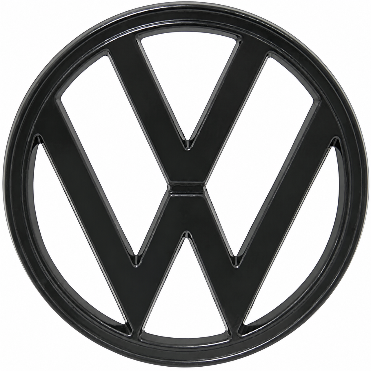 VWC-211-853-601-EBK - 211853601E - FRONT NOSE EMBLEM - BLACK