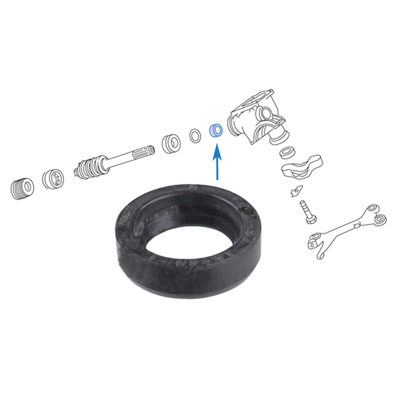 VWC-311-415-277 - 311415277 - STEERING BOX WORM SHAFT OIL SEAL